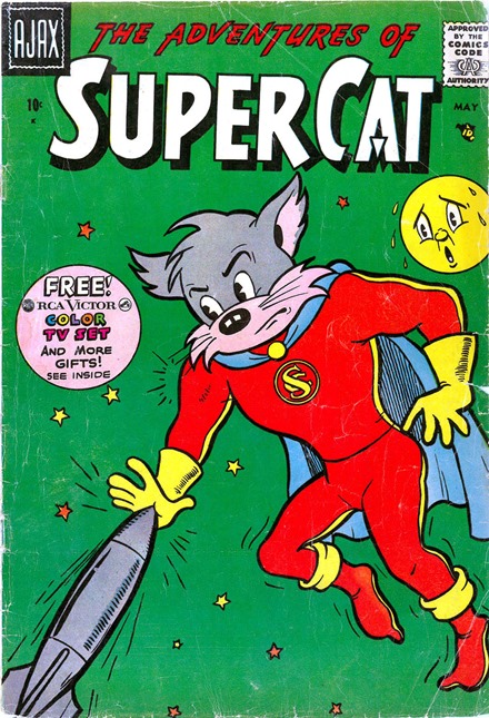 Super Cat Ajax Farrell comic book scans cover