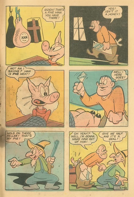 Pudgy Pig is going to get sliced into ham  funny animal comic book