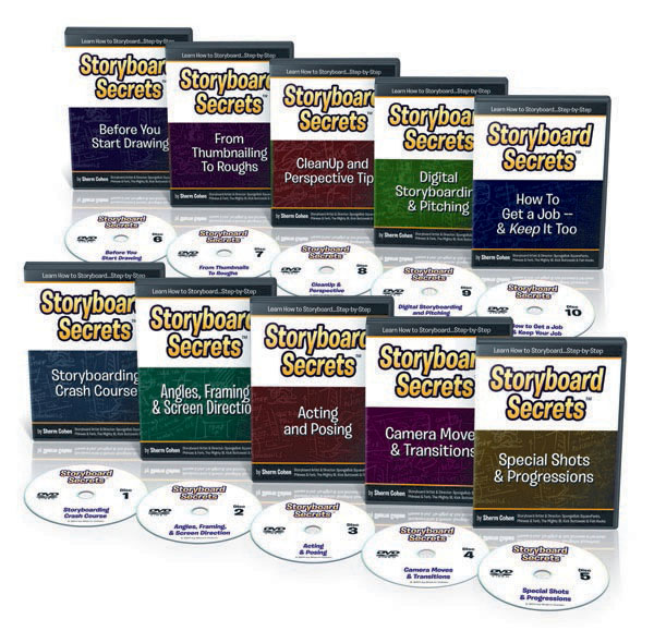 Sherm Cohen Storyboard Secrets Course 10-DVD Boxed Set Disney